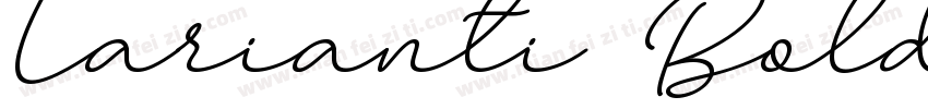 Larianti Bold字体转换